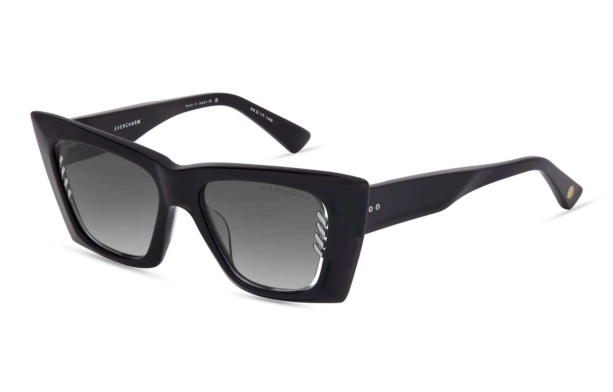 DITA EVERCHARM Black Glass - Silver