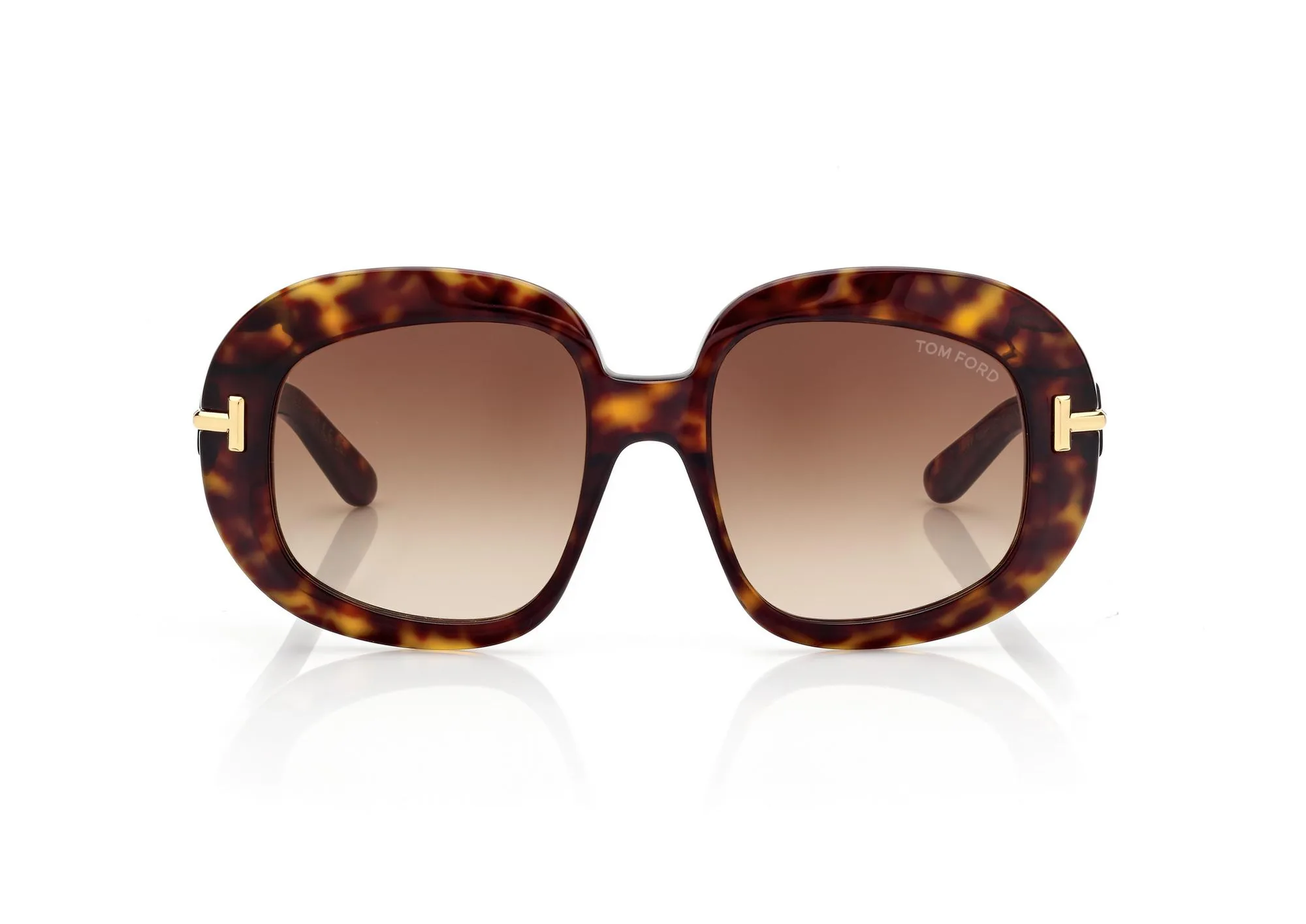 Tom Ford Icon Round Sunglasses FT1237 Dark Havana