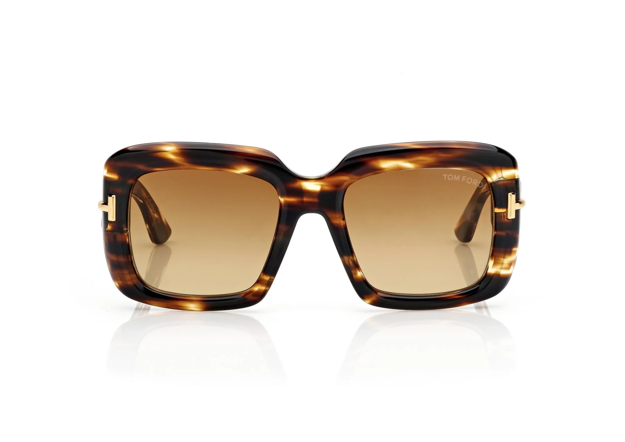 Tom Ford Icon Square Sunglasses FT1330 Havana