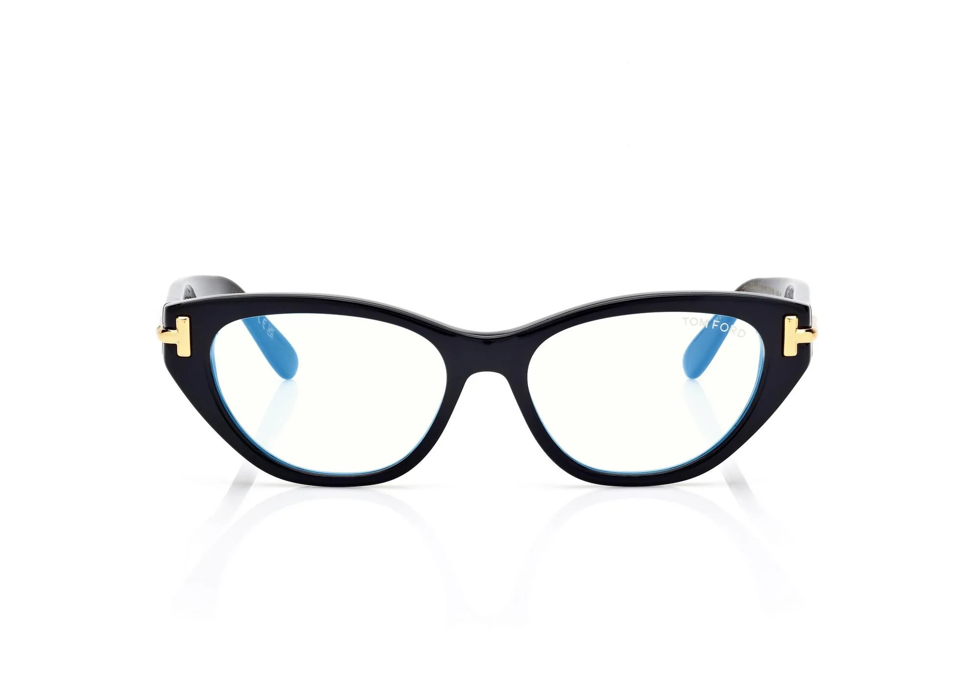 Tom Ford Icon Blue Block Oval Opticals FT6079B Black