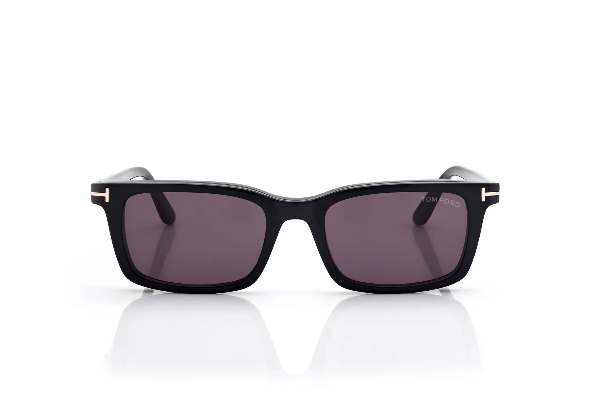 Tom Ford Blue Block Rectangular Opticals with Clip on Sunglasses FT6175B Black