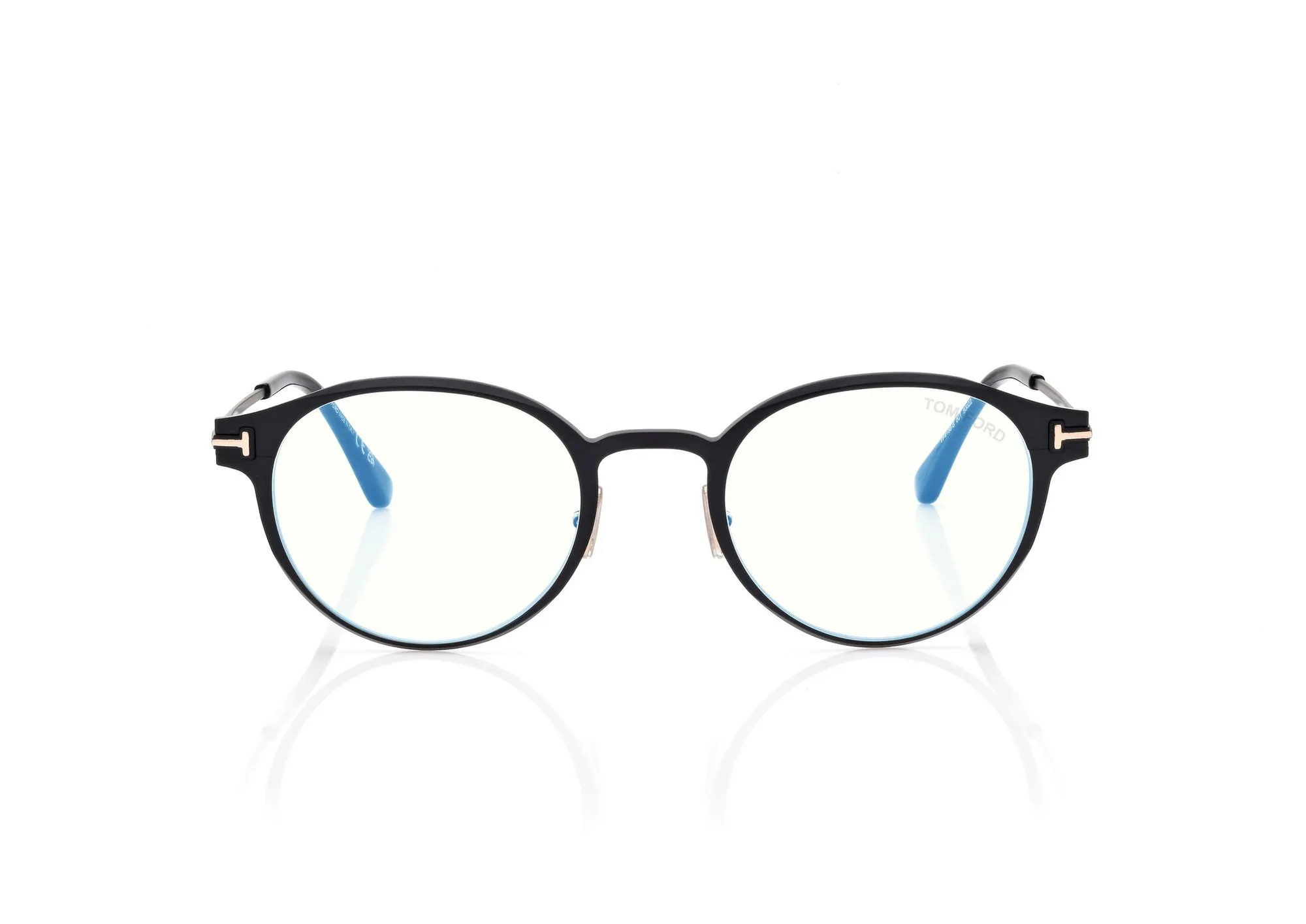 Tom Ford Blue Block Round Opticals FT6188B Black
