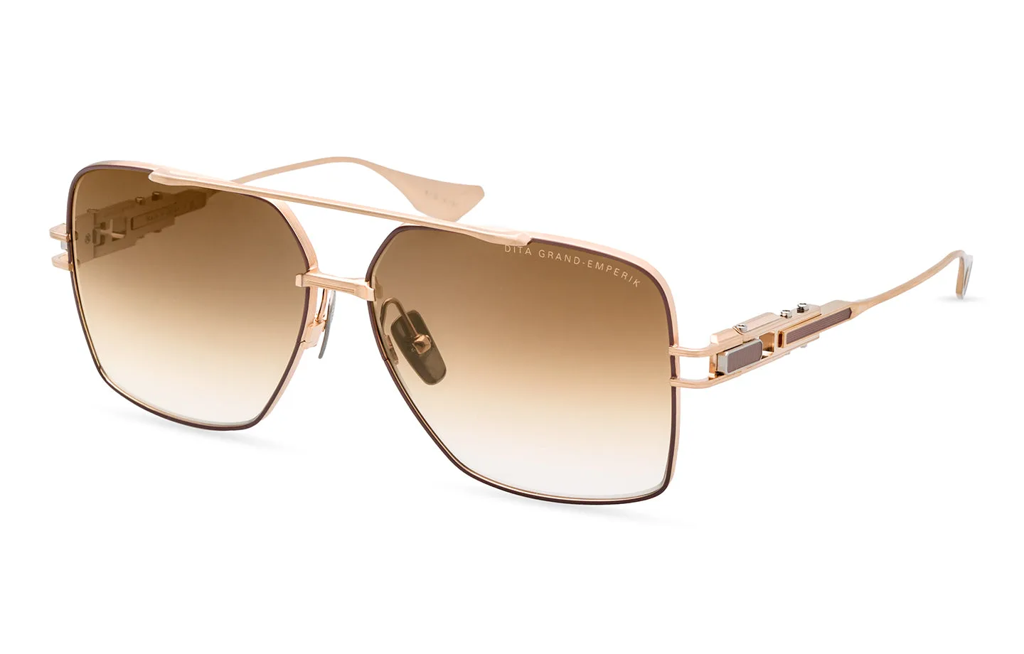 DITA GRAND-EMPERIK Brushed White Gold - Capuccino