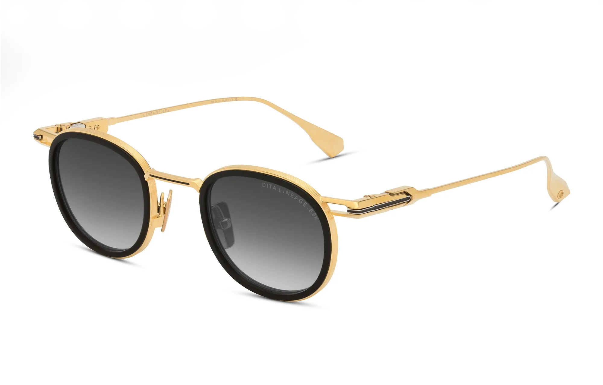 DITA LINEAGE.68x Yellow Gold - Black - Shiny Silver
