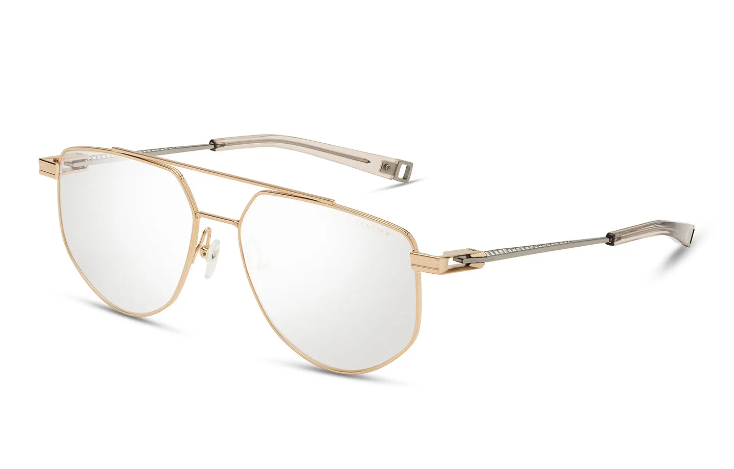 DITA LSA-145 Optical White Gold - Shiny Silver - Khaki Crystal