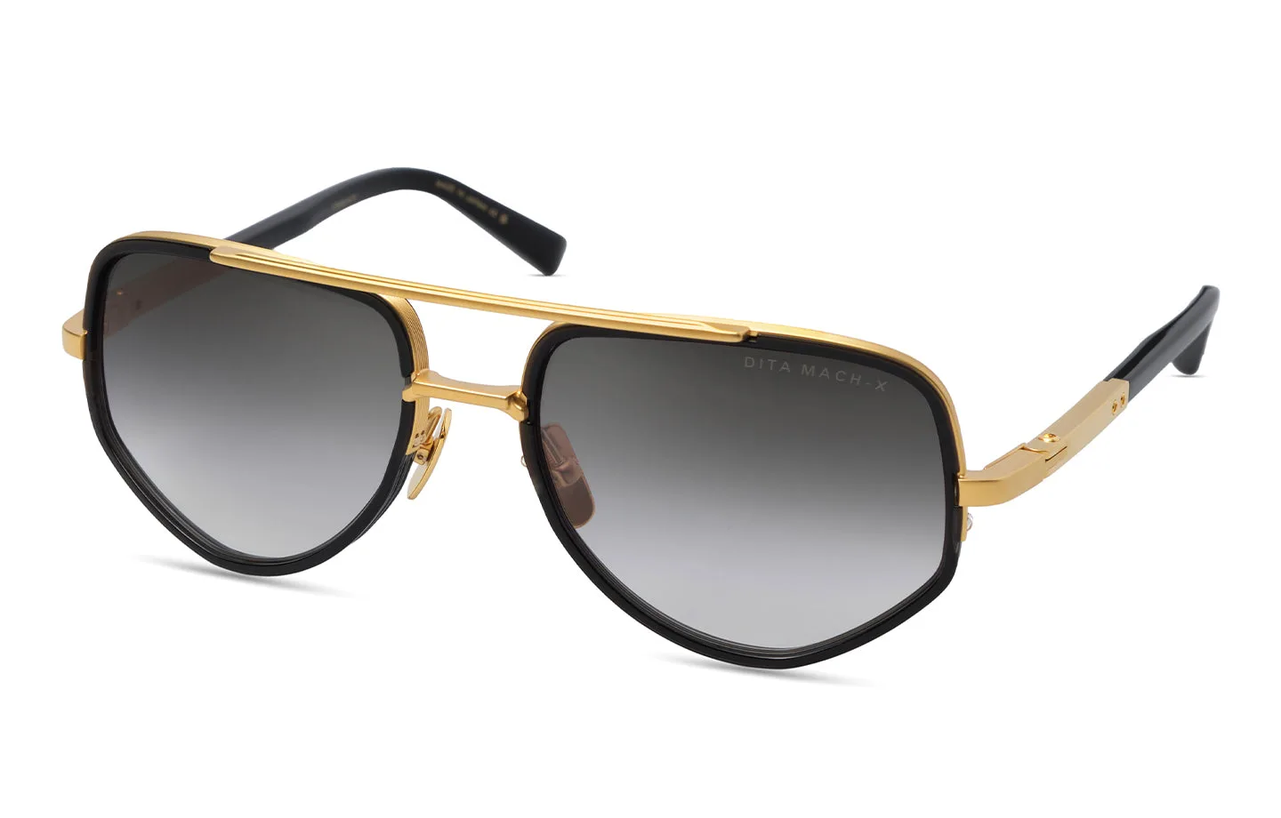 DITA MACH-X Black Glass - Matte Yellow Gold