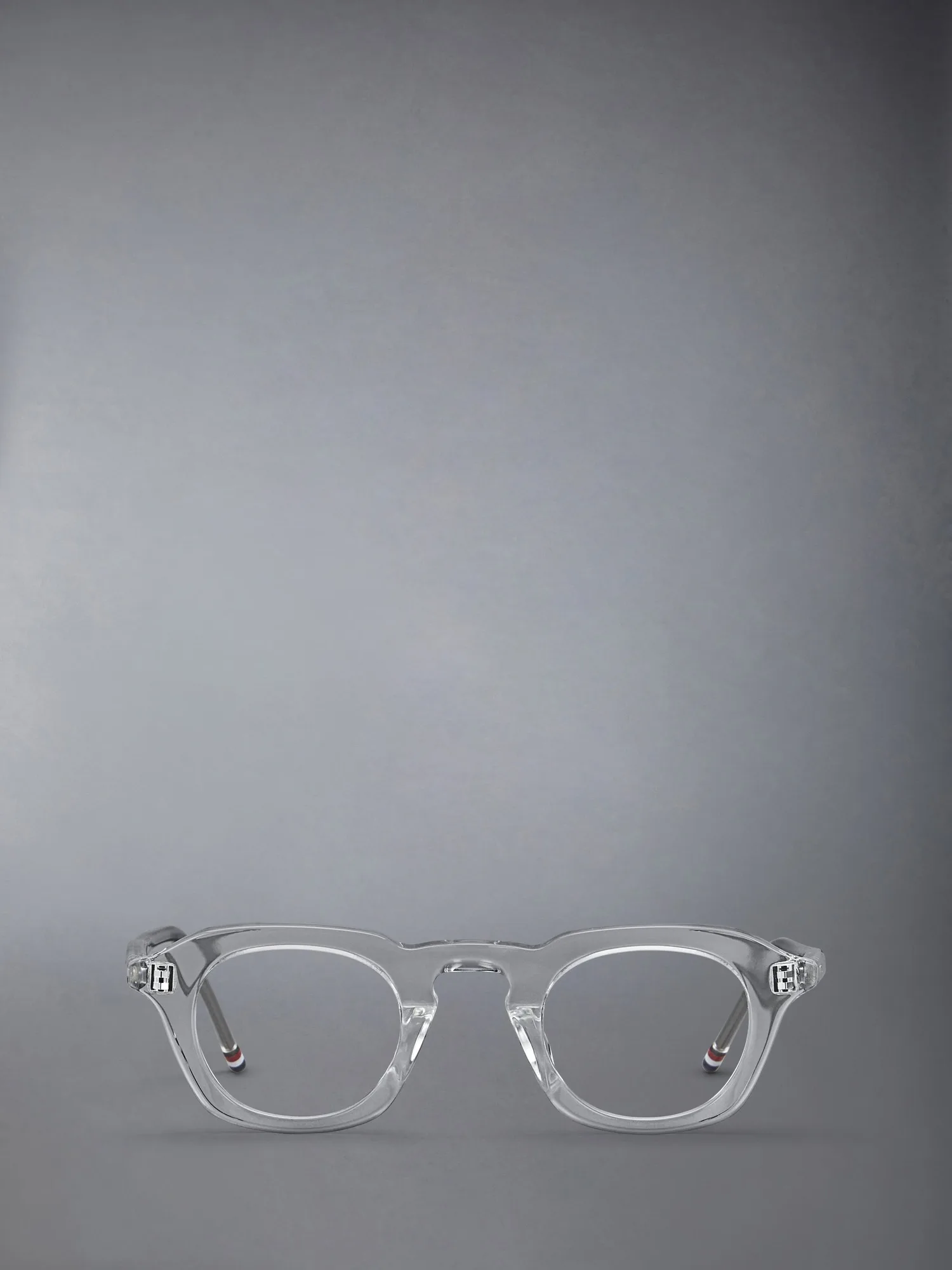 Thom Browne Acetate Oval Eyeglasses UEO414A Clear